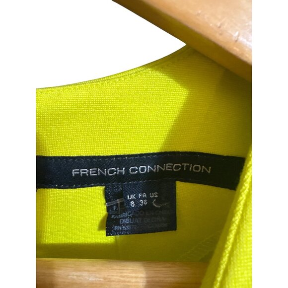 Colorblock Short Sleeve Midi Dress By French Connection Size 6 - Picture 4 of 7